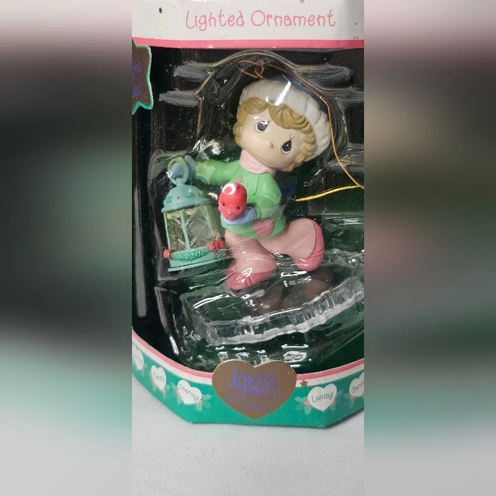 Precious Moments Lighted Ornaments Lot of 4 Enesco Christmas Vintage New In Box